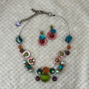Treska Necklace and Earrings Matching Set